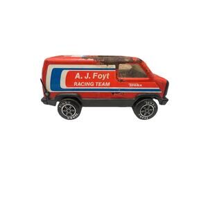 Vintage 1980’s Tonka A.J‎ Foyt Racing Team Van Steel Pressed Steel Vehicle